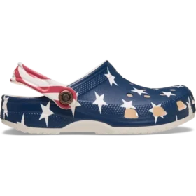 Classic Clog infantil com bandeira americana