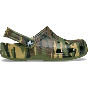Classic Clog infantil com padrão de camuflagem