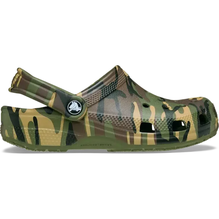 Classic Clog infantil com padrão de camuflagem Classic Clog infantil com padrão de camuflagem