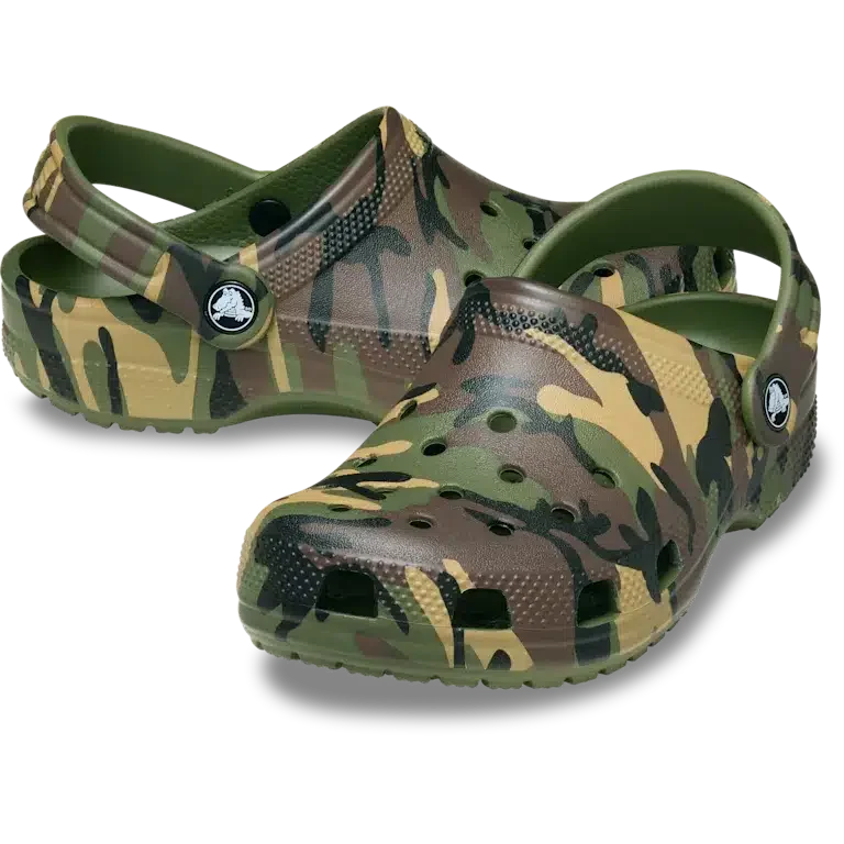 Classic Clog infantil com padrão de camuflagem Classic Clog infantil com padrão de camuflagem