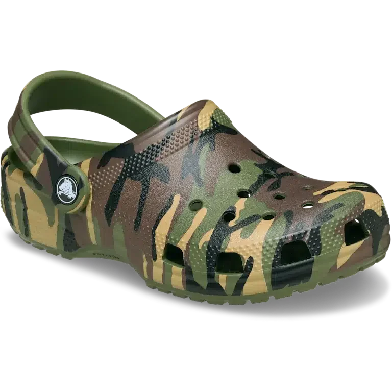 Classic Clog infantil com padrão de camuflagem Classic Clog infantil com padrão de camuflagem