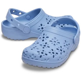 Classic Clog Infantil com Recortes Florais