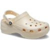 Classic Clog Platform Shimmer «Vanilla»