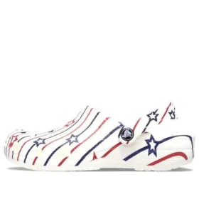 Classic Clog Stars and Stripe «White Multi»