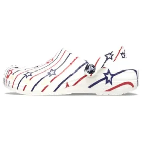 Classic Clog Stars and Stripe «White Multi»