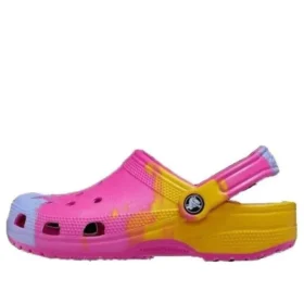 Classic Clogs com efeito ombre «Rosa Amarelo Azul»