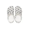 Classic Clogs com estampado de caveiras «White Black»