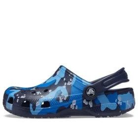 Classic Clogs com padrão camuflado «Azul Preto»