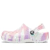 Classic Clogs com padrão Tie-Dye «Branco Multicolorido»
