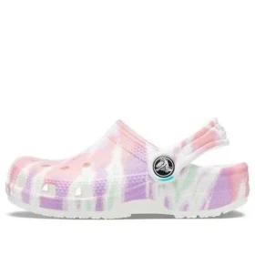 Classic Clogs com padrão Tie-Dye «Branco Multicolorido»