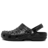 Classic Clogs em pele de crocodilo «Preto»
