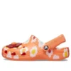 Classic Clogs em tecido felpudo «Laranja»