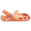 Classic Clogs em tecido felpudo «Laranja»