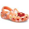 Classic Clogs em tecido felpudo «Laranja»