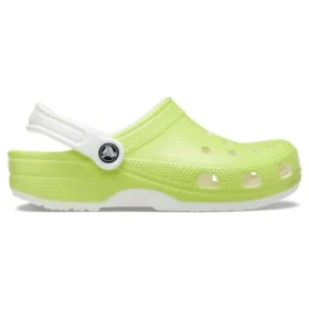 Classic Clogs que brilham no escuro «Verde-limão e branco»