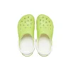Classic Clogs que brilham no escuro «Verde-limão e branco»