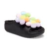 Classic Cozy Daisy Clogs «Black Multi»