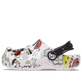 Classic Cruella Clogs «Branco Preto»
