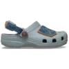 Classic Denim Clog para crianças, com tira traseira ajustável