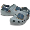 Classic Denim Clog para crianças, com tira traseira ajustável