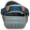 Classic Denim Clog para crianças, com tira traseira ajustável