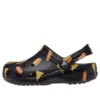 Classic Food Print Clogs «Preto Amarelo»
