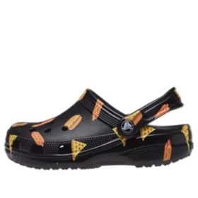 Classic Food Print Clogs «Preto Amarelo»