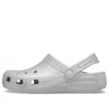 Classic Glitter Clogs «Prateado»