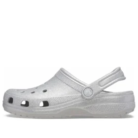 Classic Glitter Clogs «Prateado»