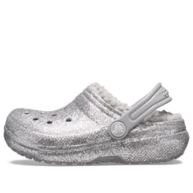 Classic Glitter Lined Clogs «Cinza Prateado»