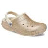 Classic Glitter Lined Clogs «Gold White»