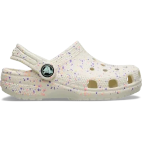 Classic Glow Paint Splatter Clog para crianças