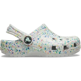 Classic Glow Paint Splatter Clog para crianças