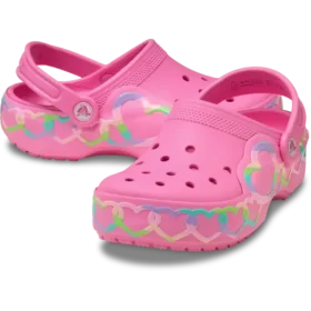 Classic Heart Lights Clog para Crianças
