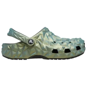 Classic Iridescent Geometric Clog «Verde»