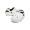 Classic Lined Clog «Branco Cinza»