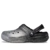 Classic Lined Clog com Glitter «Preto Prateado»