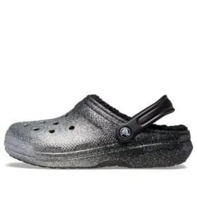 Classic Lined Clog com Glitter «Preto Prateado»