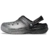 Classic Lined Clog com Glitter «Preto Prateado»