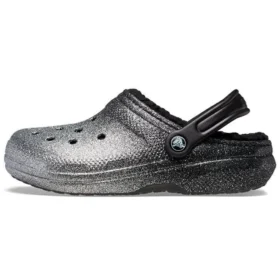 Classic Lined Clog com Glitter «Preto Prateado»