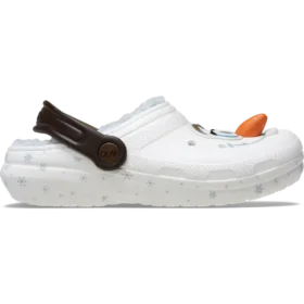 Classic Lined Clog com o Olaf da Disney Frozen para crianças