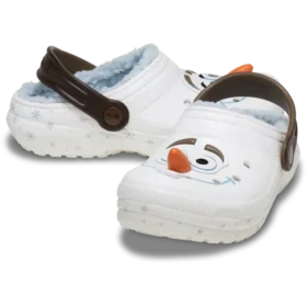Classic Lined Clog com o Olaf da Disney Frozen para crianças