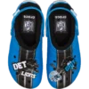 Classic Lined Clog dos Detroit Lions da NFL Classic Lined Clog dos Detroit Lions da NFL