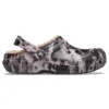 Classic Lined Clog tingido com lixívia «Preto Branco Bege»