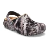 Classic Lined Clog tingido com lixívia «Preto Branco Bege»