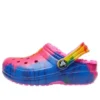 Classic Lined Clog with Tie-Dye pattern «Blue Pink»
