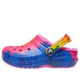 Classic Lined Clog with Tie-Dye pattern «Blue Pink»