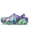 Classic Lined Clogs «Neon Purple Multi»