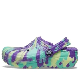 Classic Lined Clogs «Neon Purple Multi»