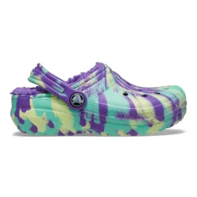 Classic Lined Clogs «Neon Purple Multi»